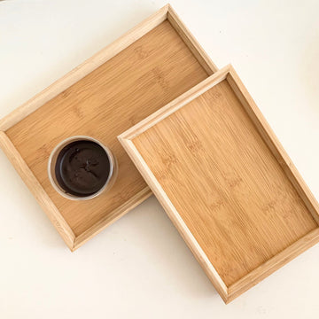 DAISYLIFE Natural and Eco-Friendly Bamboo Tea/ Coffee / Snacks / Food Serving Tray for guests or everyday use