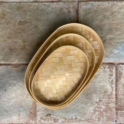 Sara Matted Bamboo Tray simple and sophisticated, serve your loved ones, occasionally or everyday