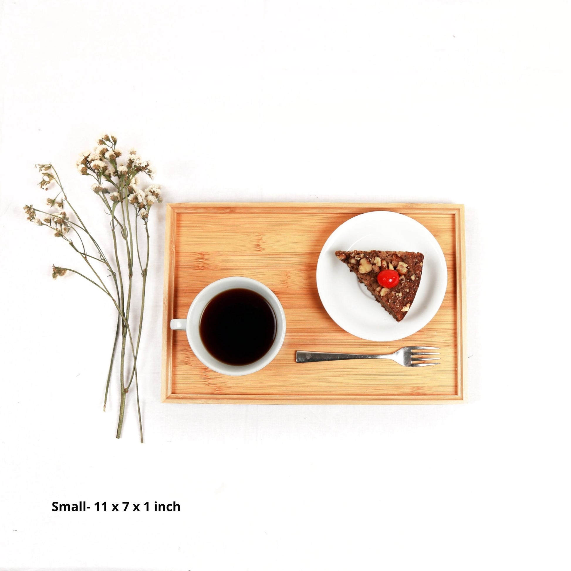 DAISYLIFE Natural and Eco-Friendly Bamboo Tea/ Coffee / Snacks / Food Serving Tray for guests or everyday use