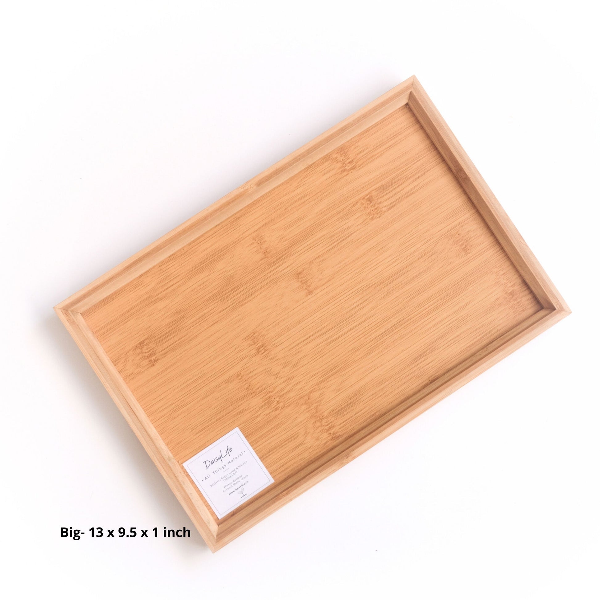 DAISYLIFE Natural and Eco-Friendly Bamboo Tea/ Coffee / Snacks / Food Serving Tray for guests or everyday use