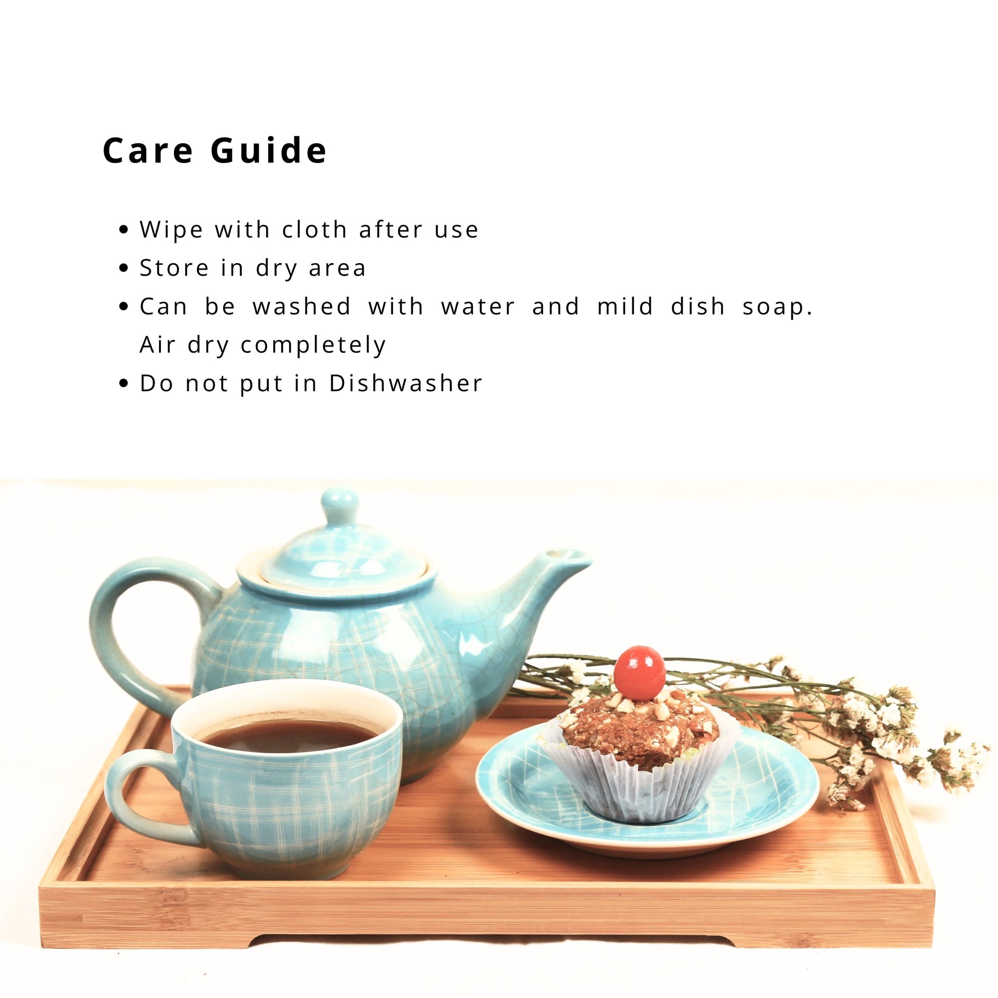DAISYLIFE Natural and Eco-Friendly Bamboo Tea/ Coffee / Snacks / Food Serving Tray for guests or everyday use