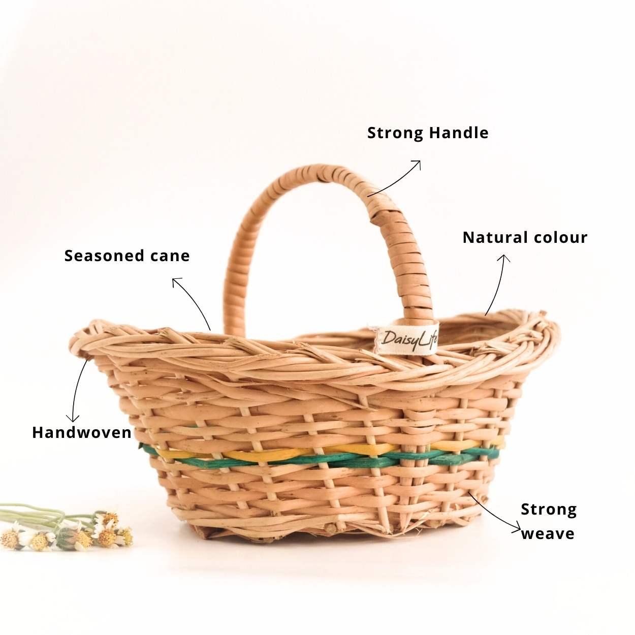 Flower Girl Wicker Basket features