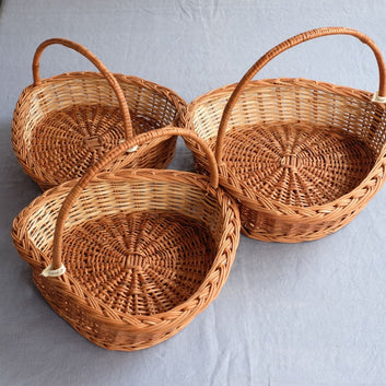 Heart Wicker Gift Basket