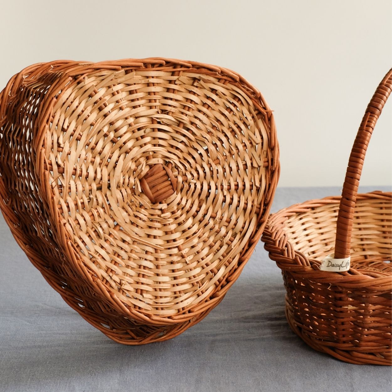 DaisyLife Heart Wicker Basket for corporate gifting, festive and personal gifting