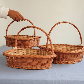 DaisyLife Heart Wicker Basket for corporate gifting, festive and personal gifting
