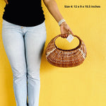Moon Wicker Basket DaisyLife