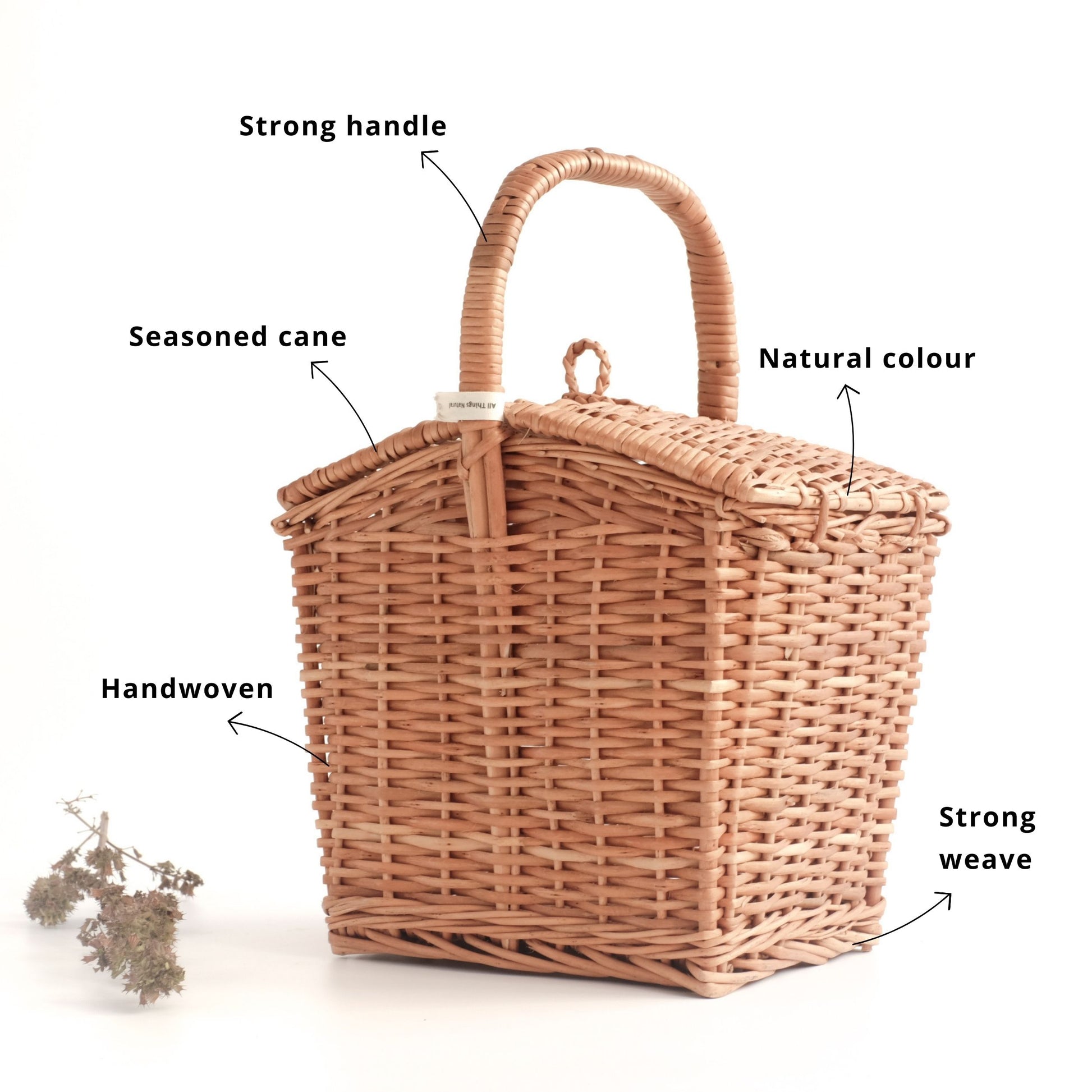 DaisyLife Wicker Picnic Basket