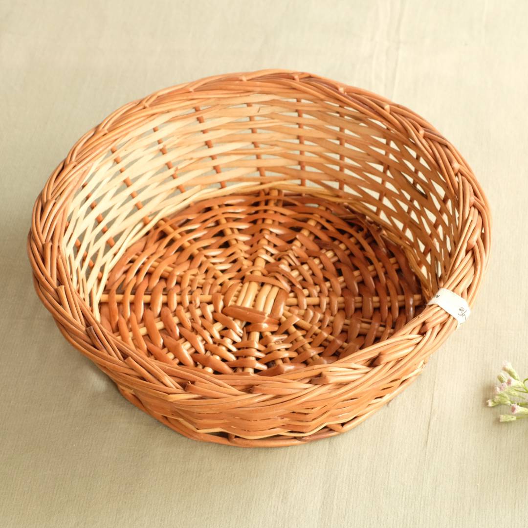 DaisyLife Round Wicker Basket