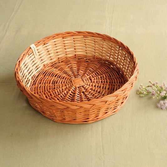 Simple Round Wicker Basket