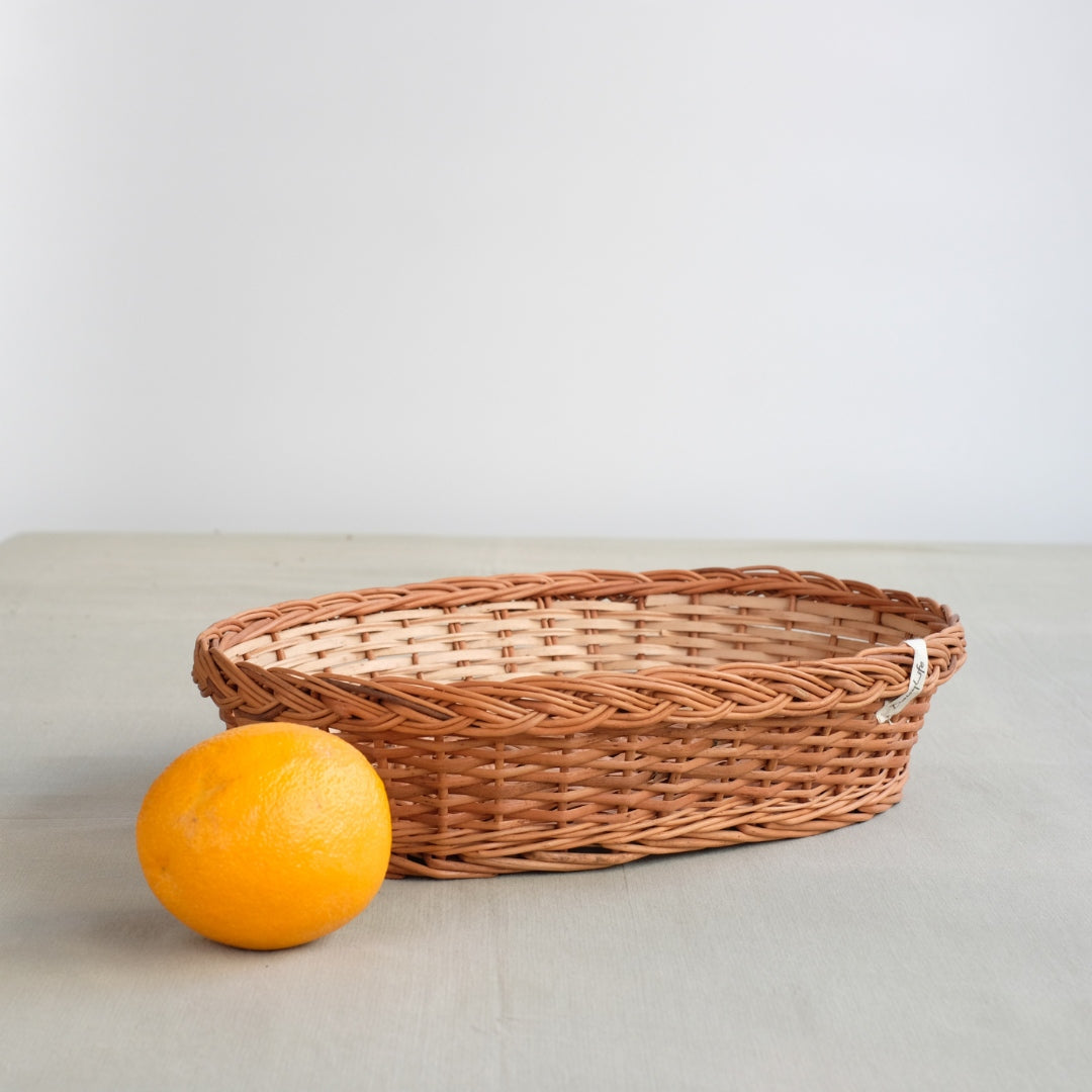 Simple Oval Wicker Basket