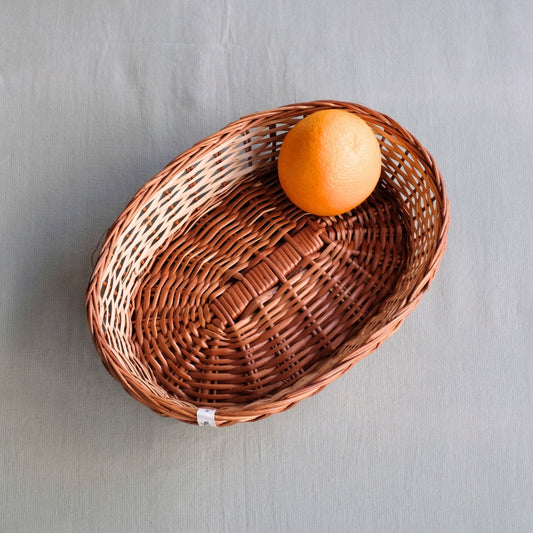 Simple Oval Wicker Basket