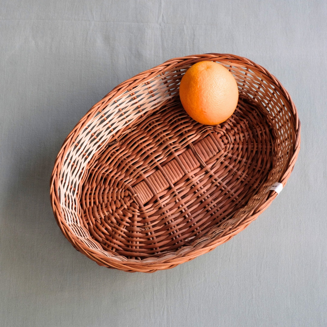 Simple Oval Wicker Basket