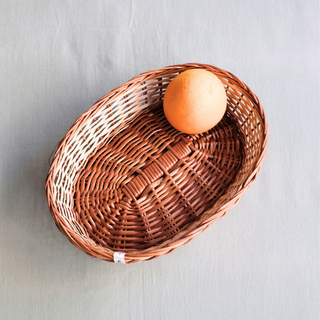 Simple Oval Wicker Basket