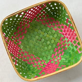 Square Tub Bamboo Basket (Set of 2)