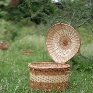 Wicker Wide Storage Basket