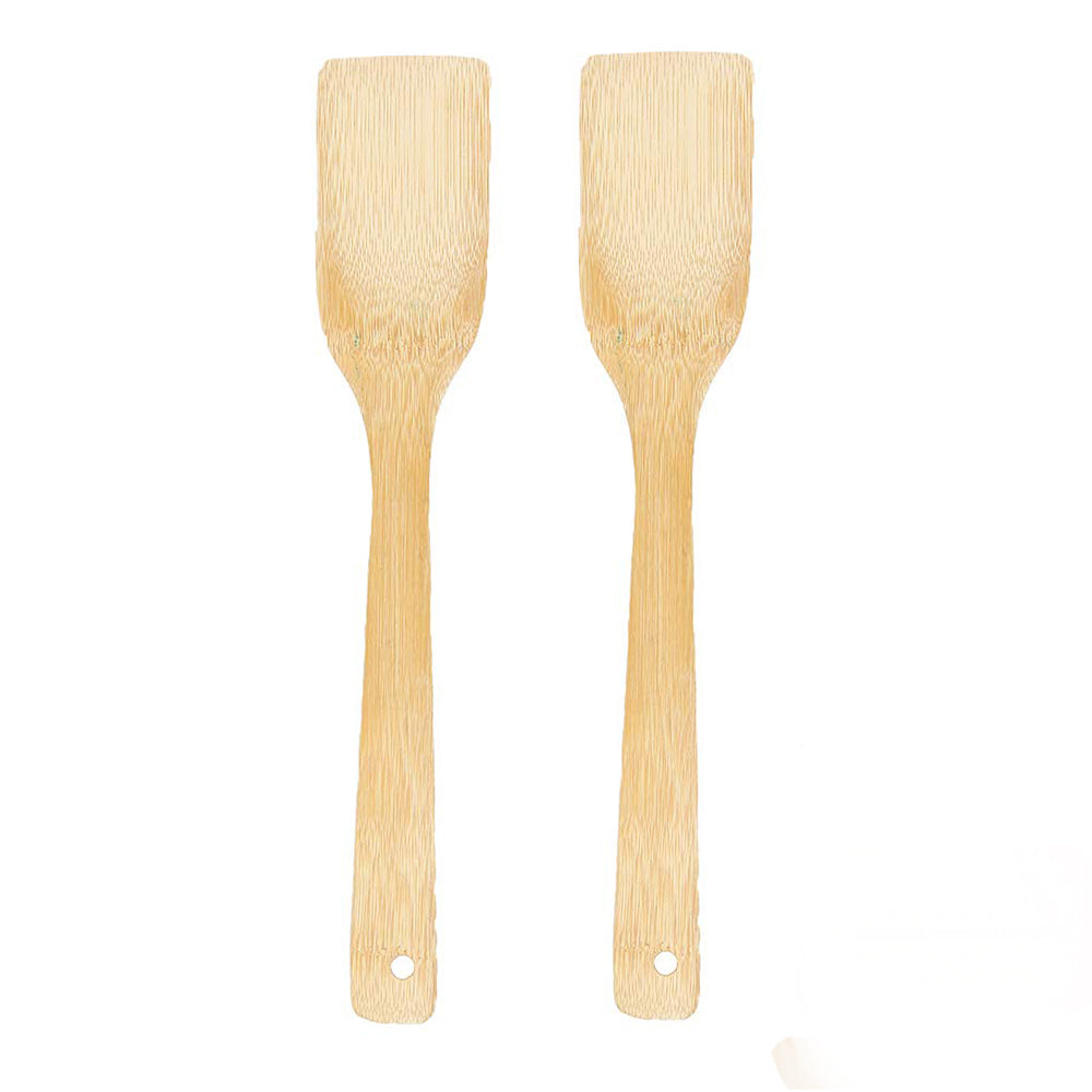 DAIYSLIFE Natural and Eco-Friendly Bamboo Spatula Spoons for non-stick pans 
