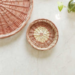 DaisyLife natural wicker Plate Baskets for storage dining table and kitchen