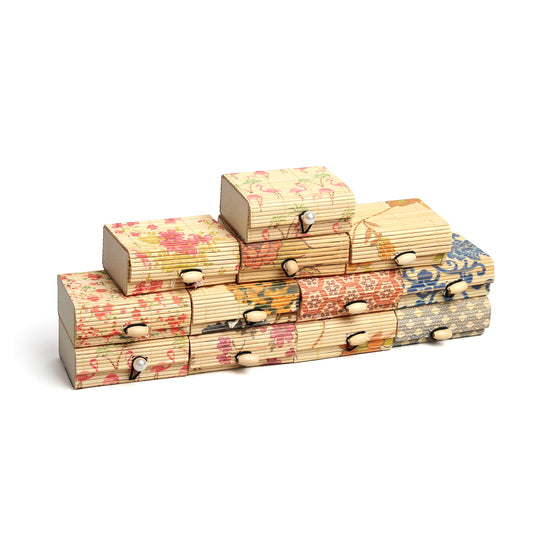 DAISYLIFE Bamboo Printed Design Box for Storage, Utitlity & Gifts - Set of 12