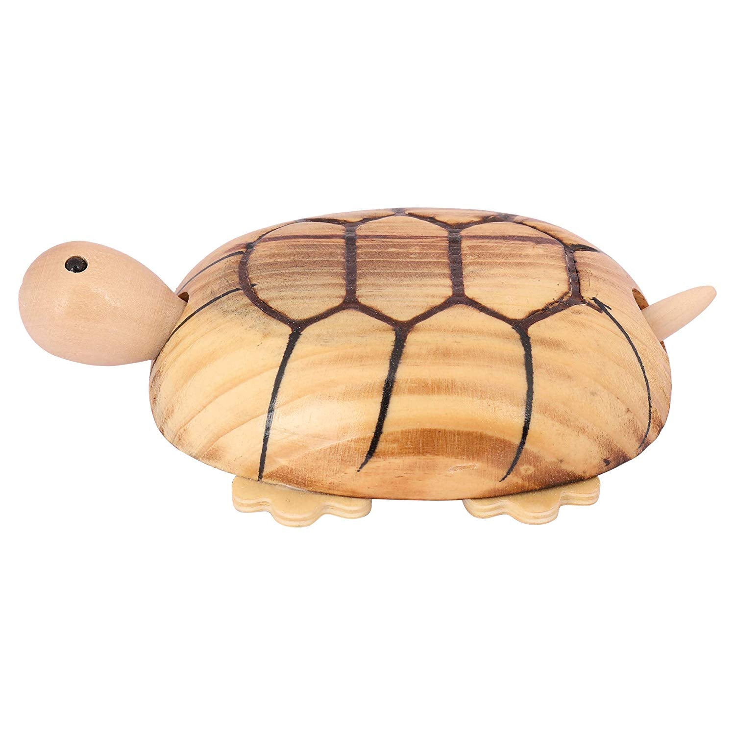 DAISYLIFE Natural and Eco-friendly Natural Wooden Turtle / Tortoise with movable wheels for kids below 2 years