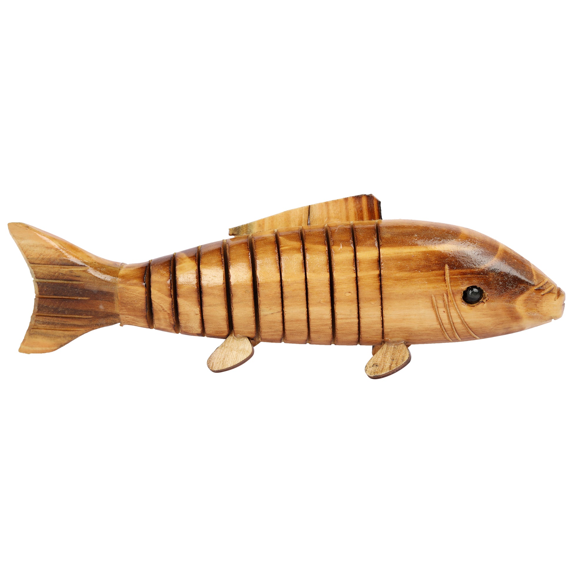 Natural and Eco-friendly Natural Wooden fish kept on office table