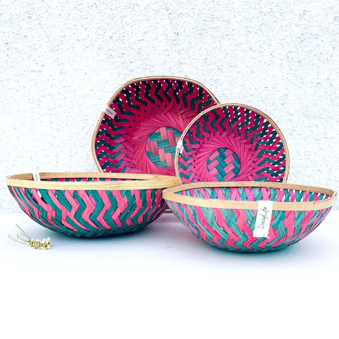 Bali Natural, simple bamboo multi-purpose baskets 