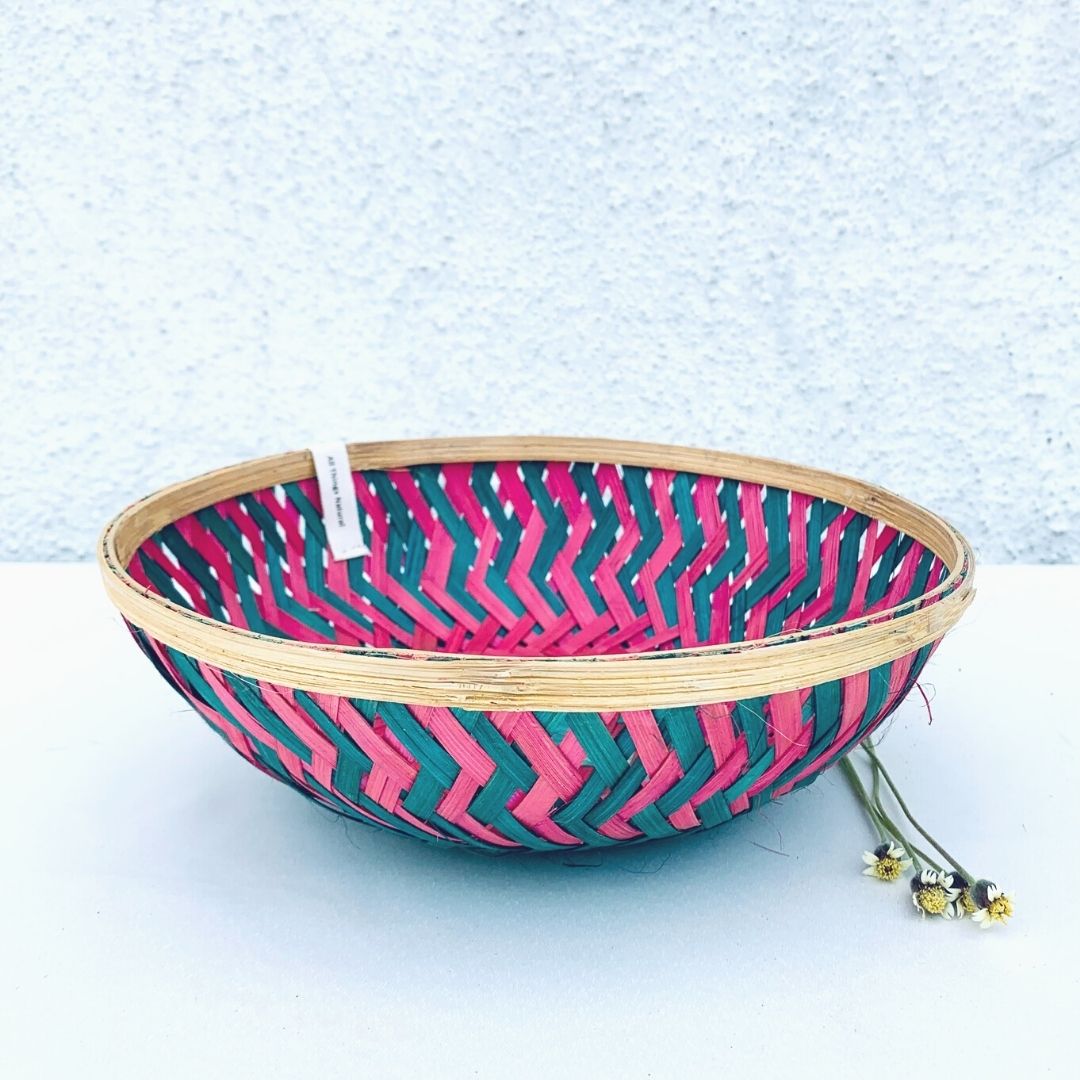 Natural, simple bamboo multi-purpose baskets 