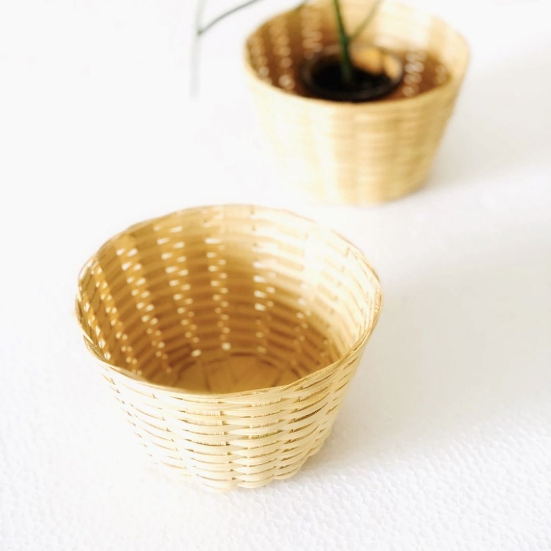 DaisyLife Bamboo Bucket Basket.