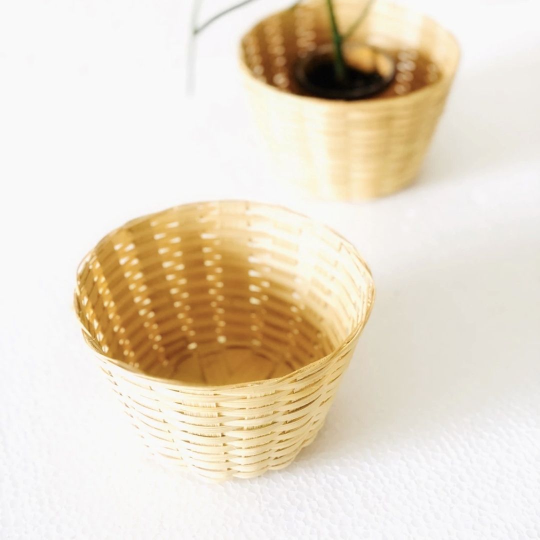DaisyLife Bamboo Bucket Basket.