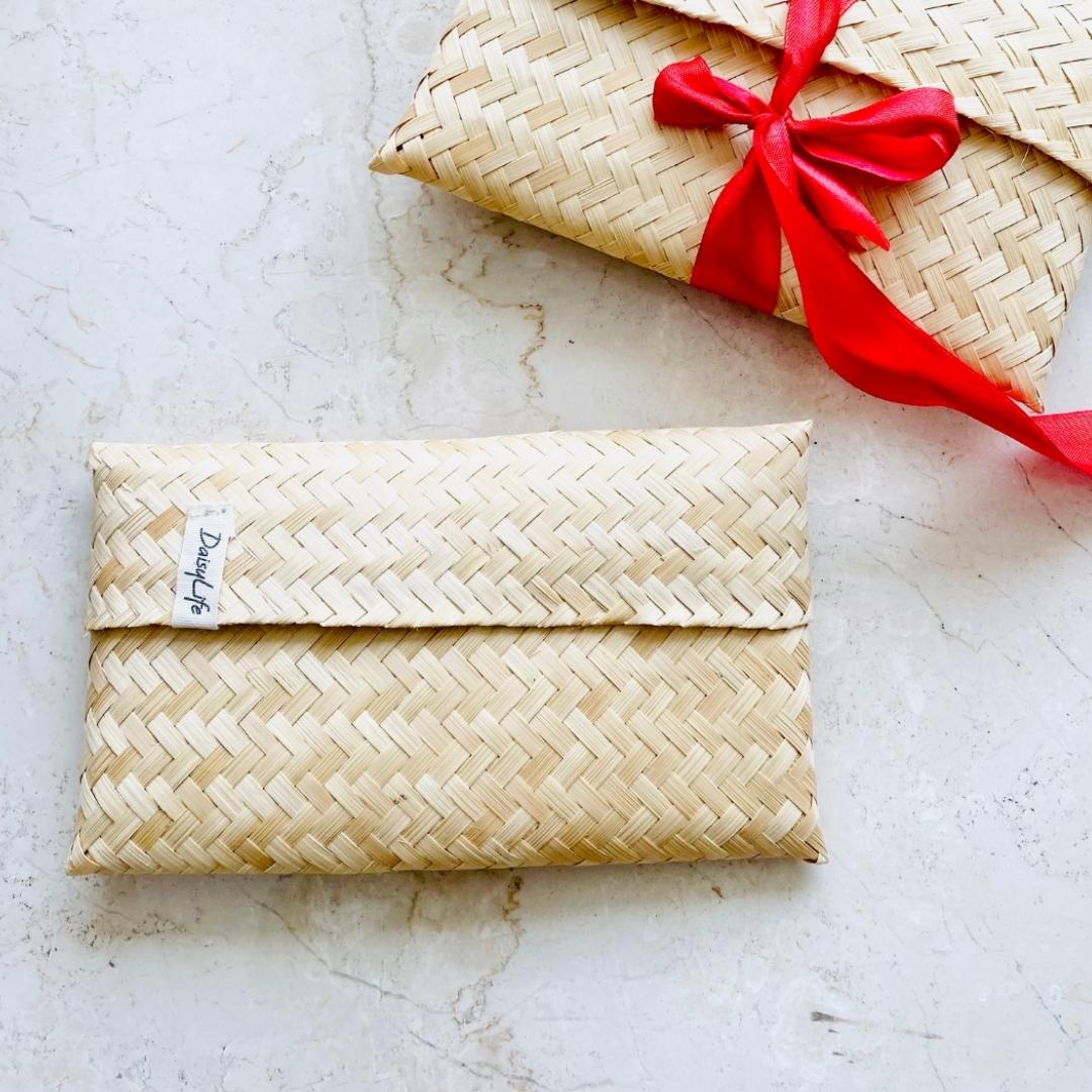  Natural, handmade Bamboo Gift Bags for beautiful and thoughtful gifting.