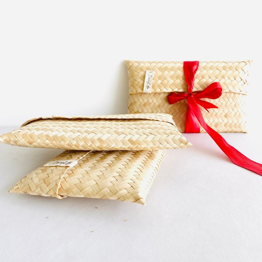  Natural, handmade Bamboo Gift Bags for beautiful and thoughtful gifting.