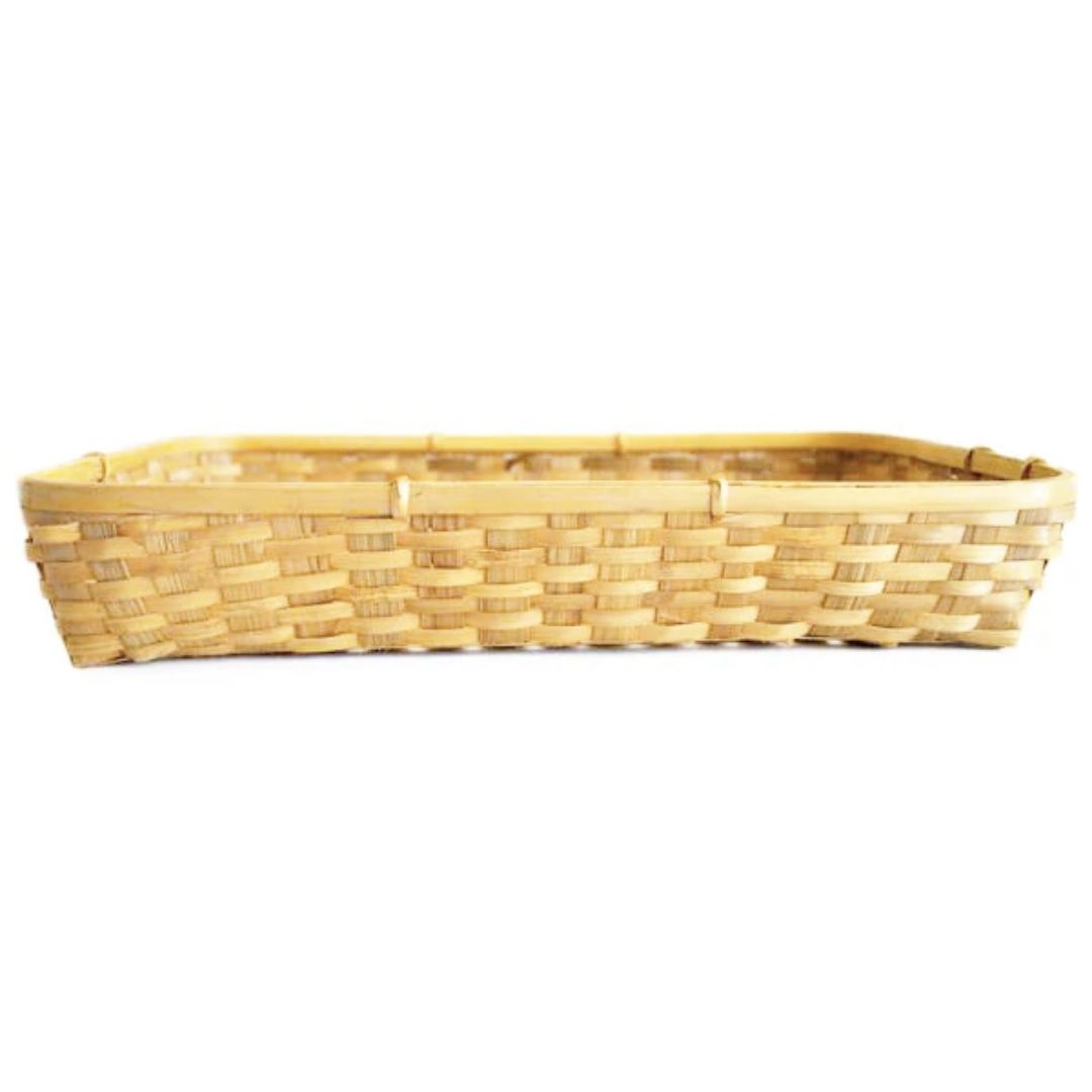 Wedding Bamboo Tray Gift in Set of 5 front angle
