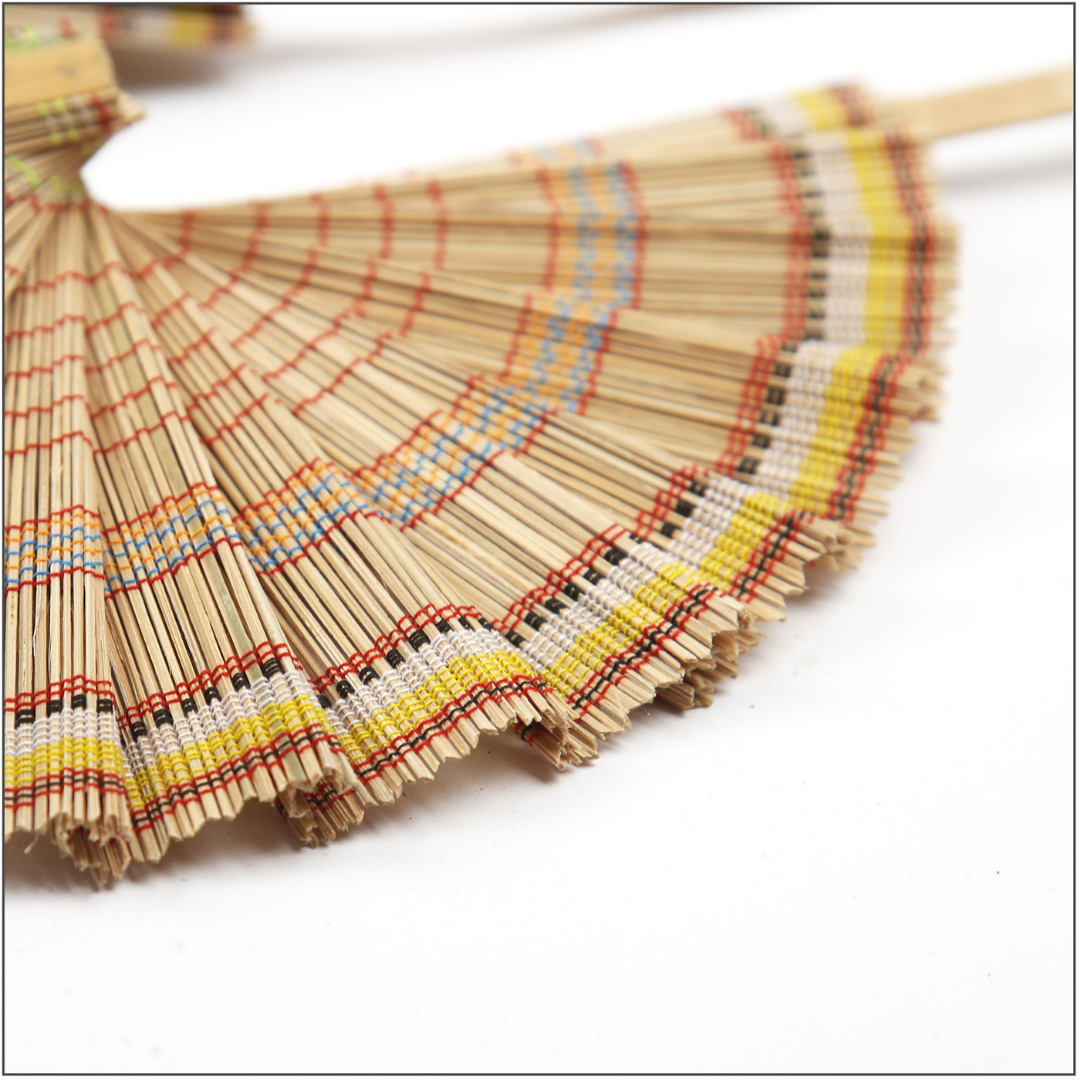 Close up of Bamboo Hand Fan