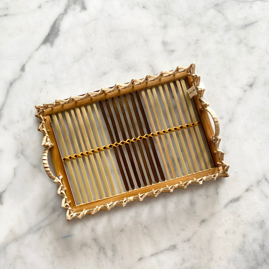 Fancy Natural Bare bamboo tray