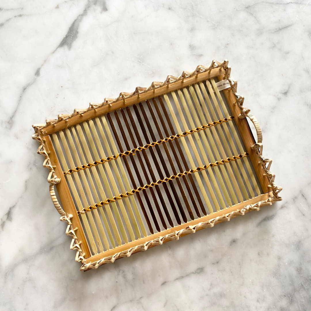 Fancy Natural Bare bamboo tray