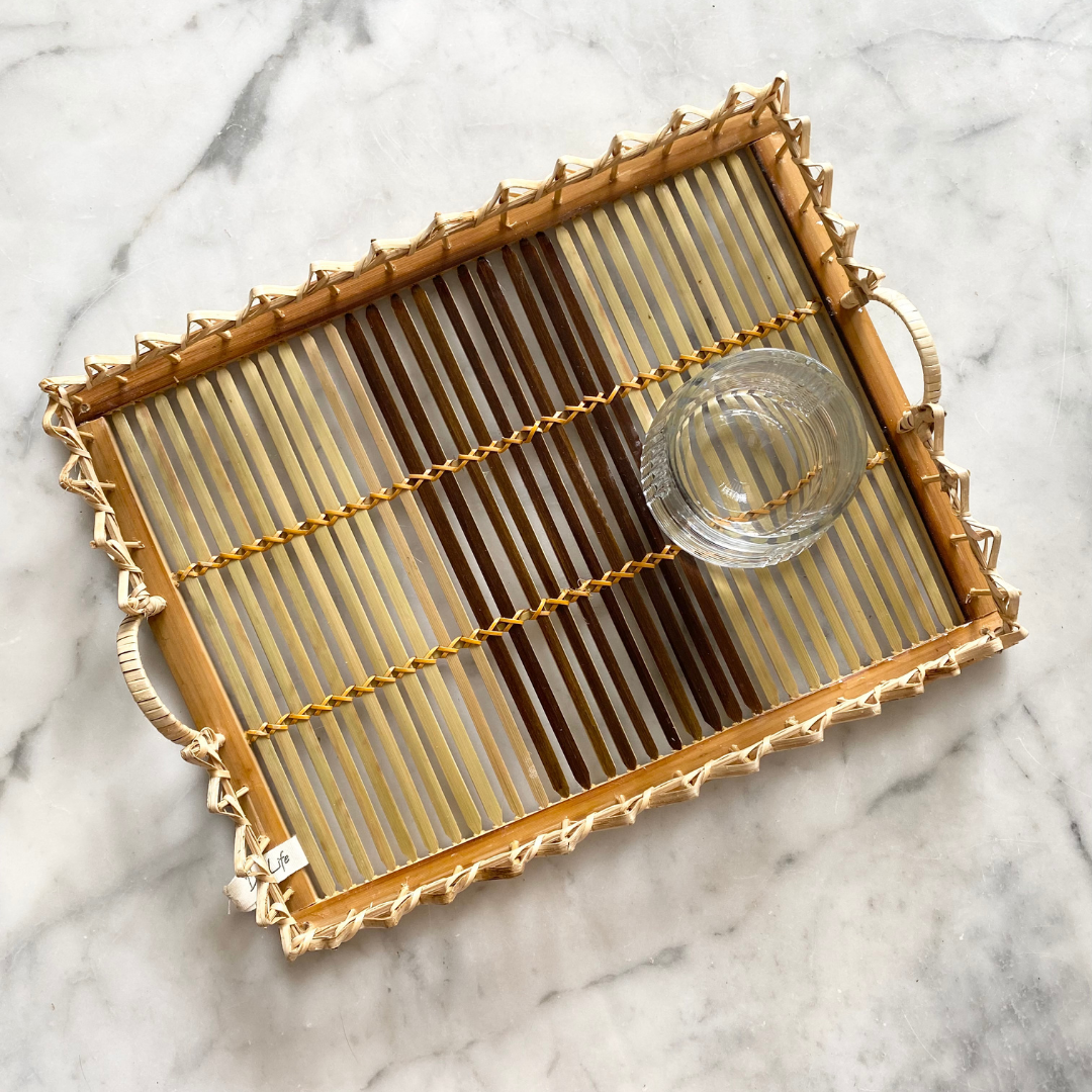 Fancy Natural Bare bamboo tray