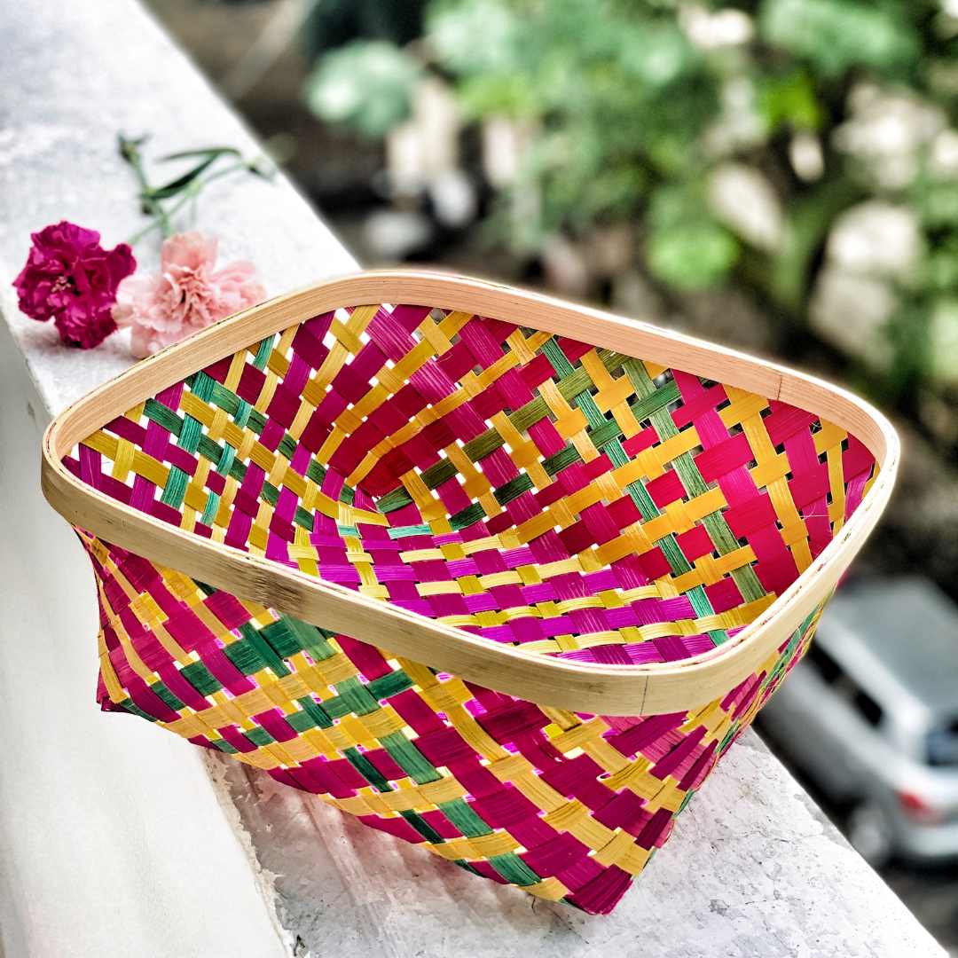 Bamboo Square Basket