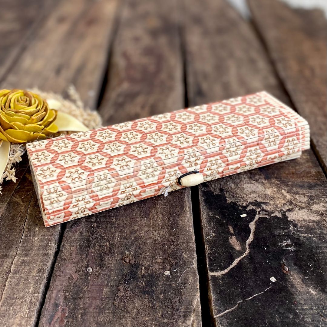 Brown floral gift box 