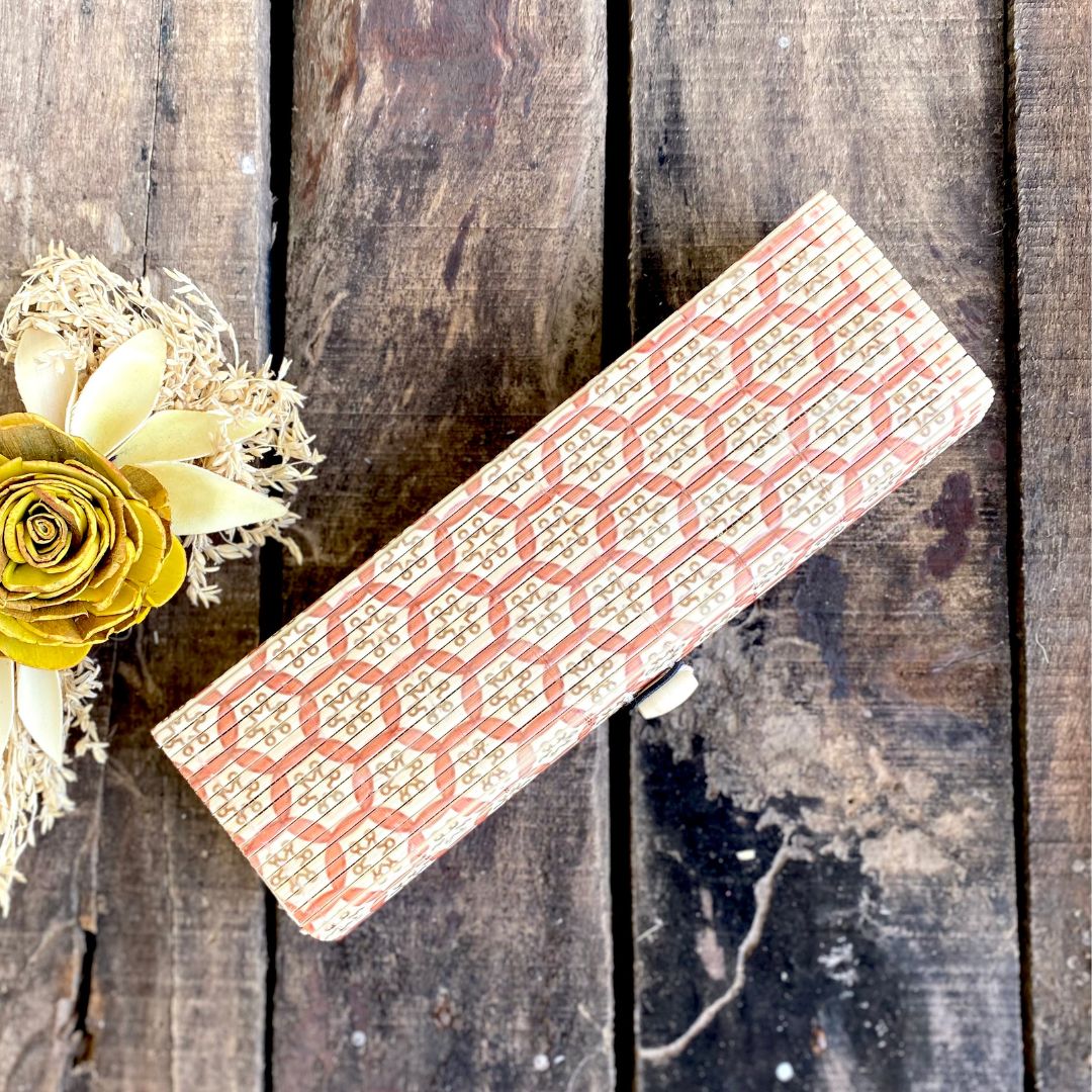 Brown floral gift box