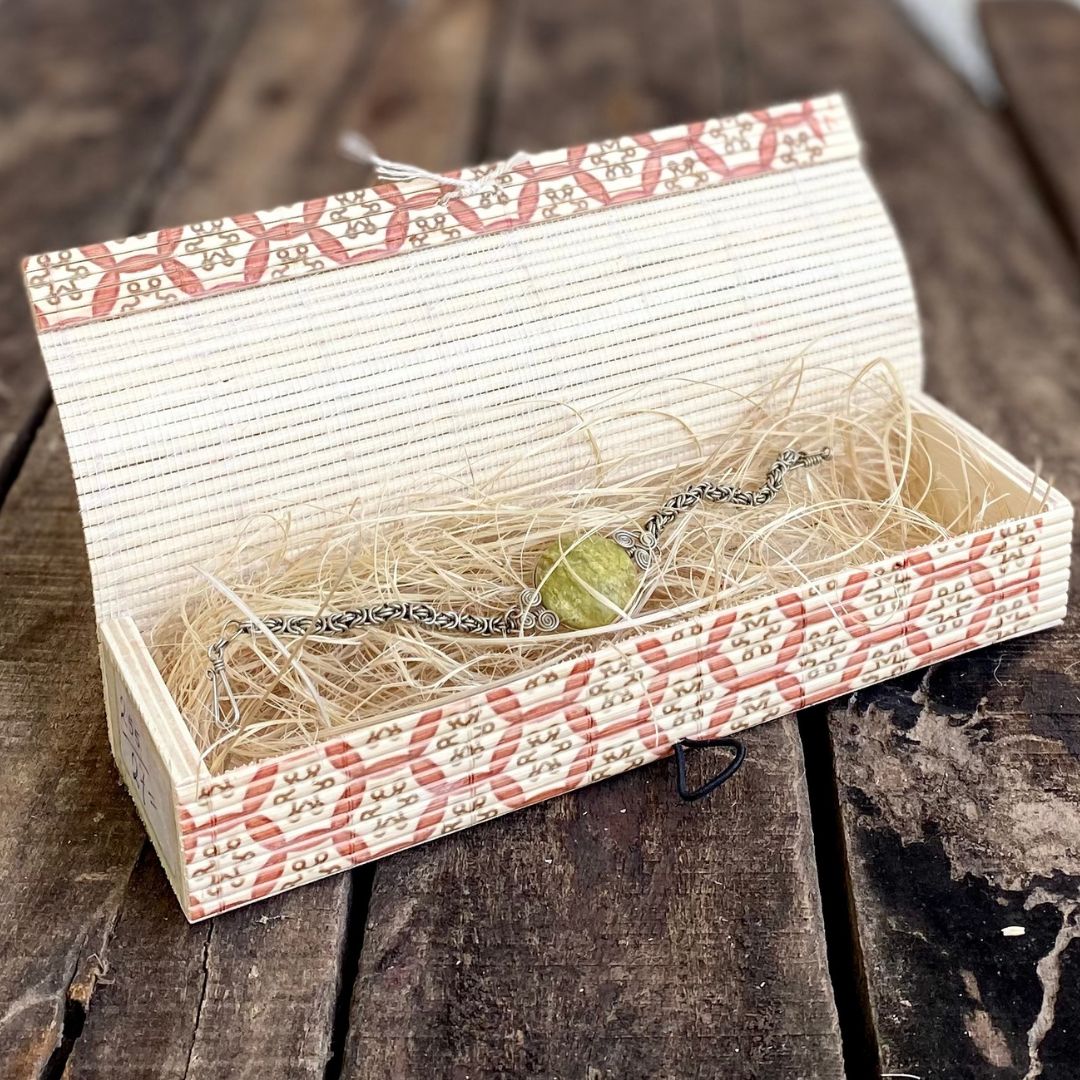 Brown floral gift box