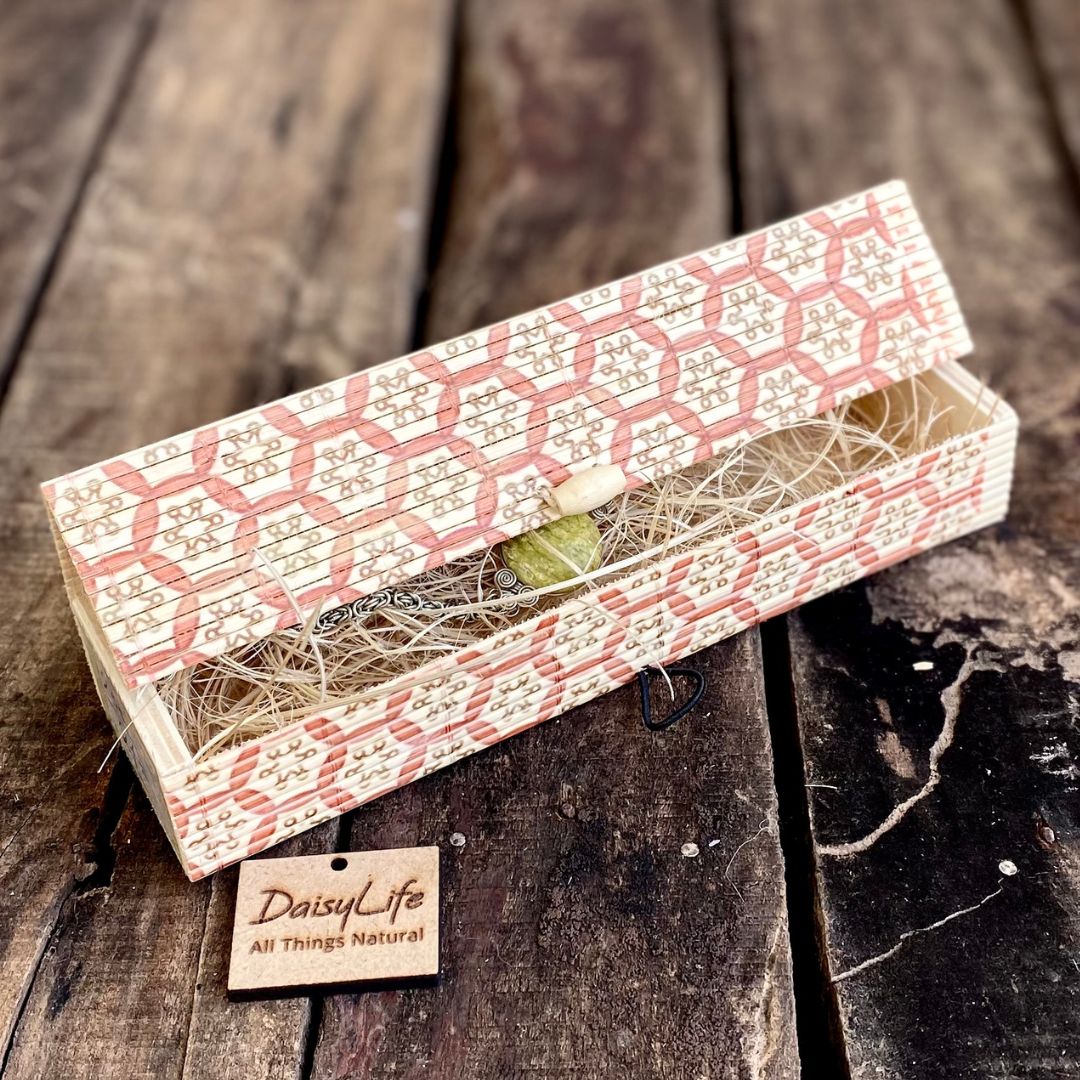 Brown floral gift box