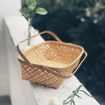 Natural Caddy Long Tub Bamboo Basket