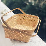 Natural Caddy Long Tub Bamboo Basket