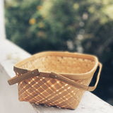 Natural Caddy Long Tub Bamboo Basket