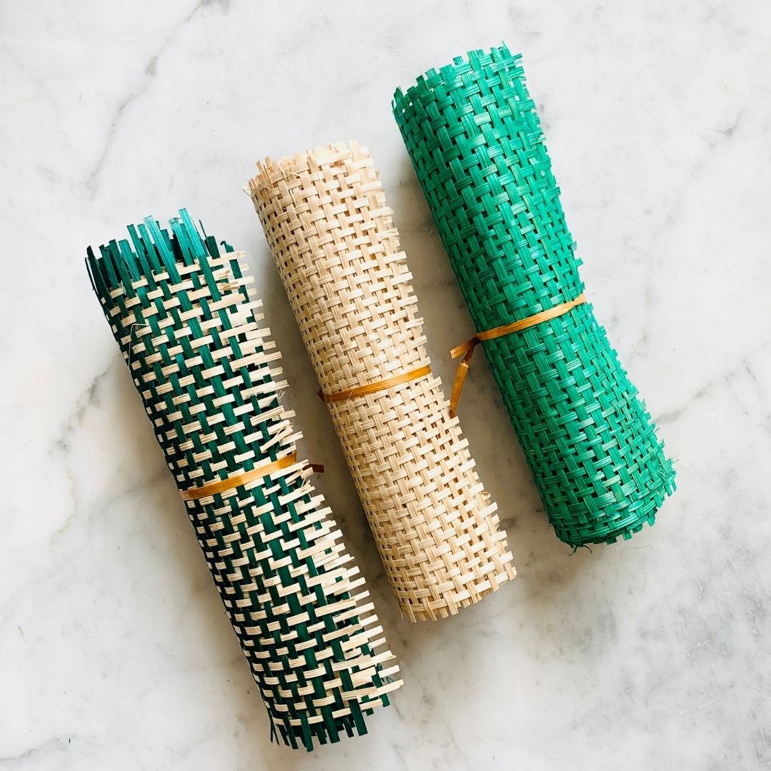 Checkered Bamboo Mats for DIY in 3 colours