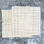 A checks pattern in lightweight, finely handwoven natural bamboo sheet for your DIY.