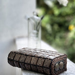 DaisyLife natural coconut shell cubes clutch wristlet bag