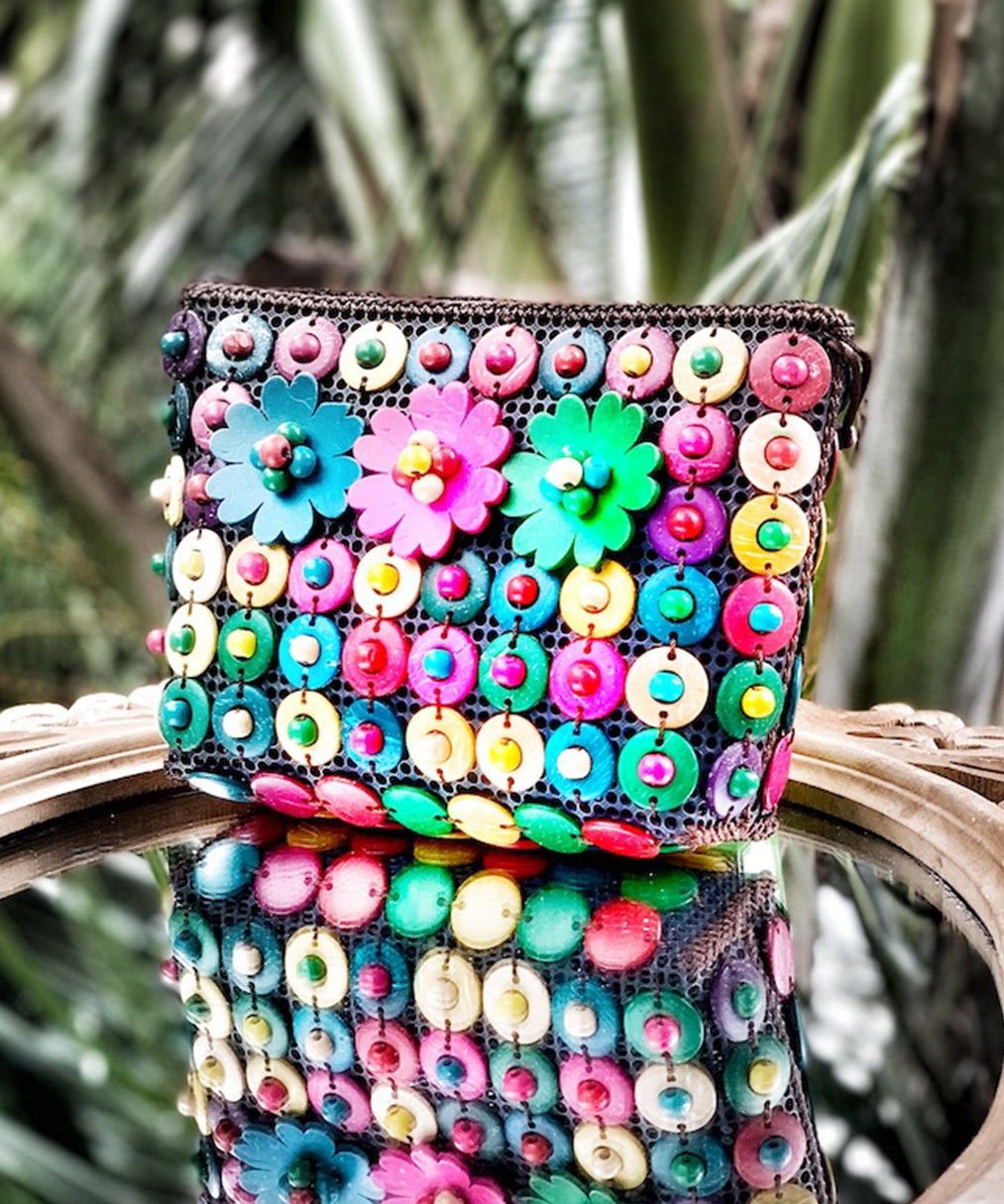 DaisyLife Natural coconut shell multicolor fashion sling bag