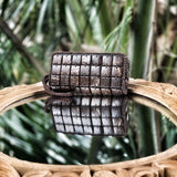 DaisyLife natural coconut shell cubes clutch wristlet bag