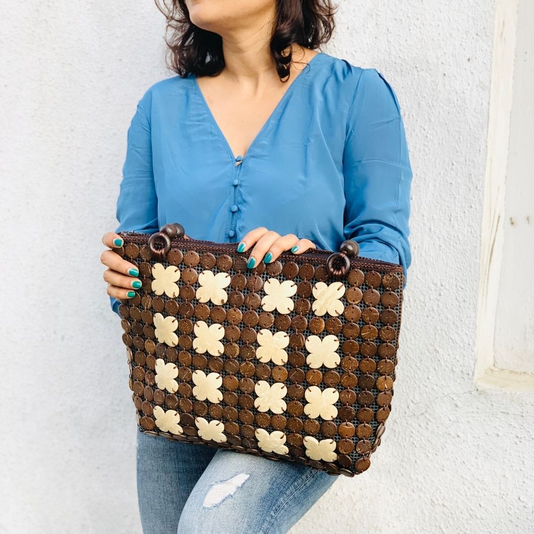 Natural Tote Bag Beige Tote Bag College Bag Gifts for Her 