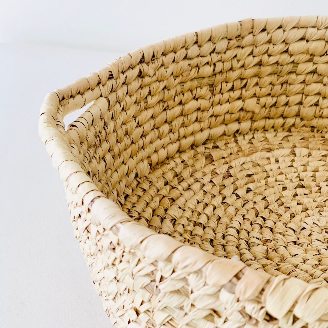DaisyLife Handmade Grass basket - Natural grass multi-purpose basket